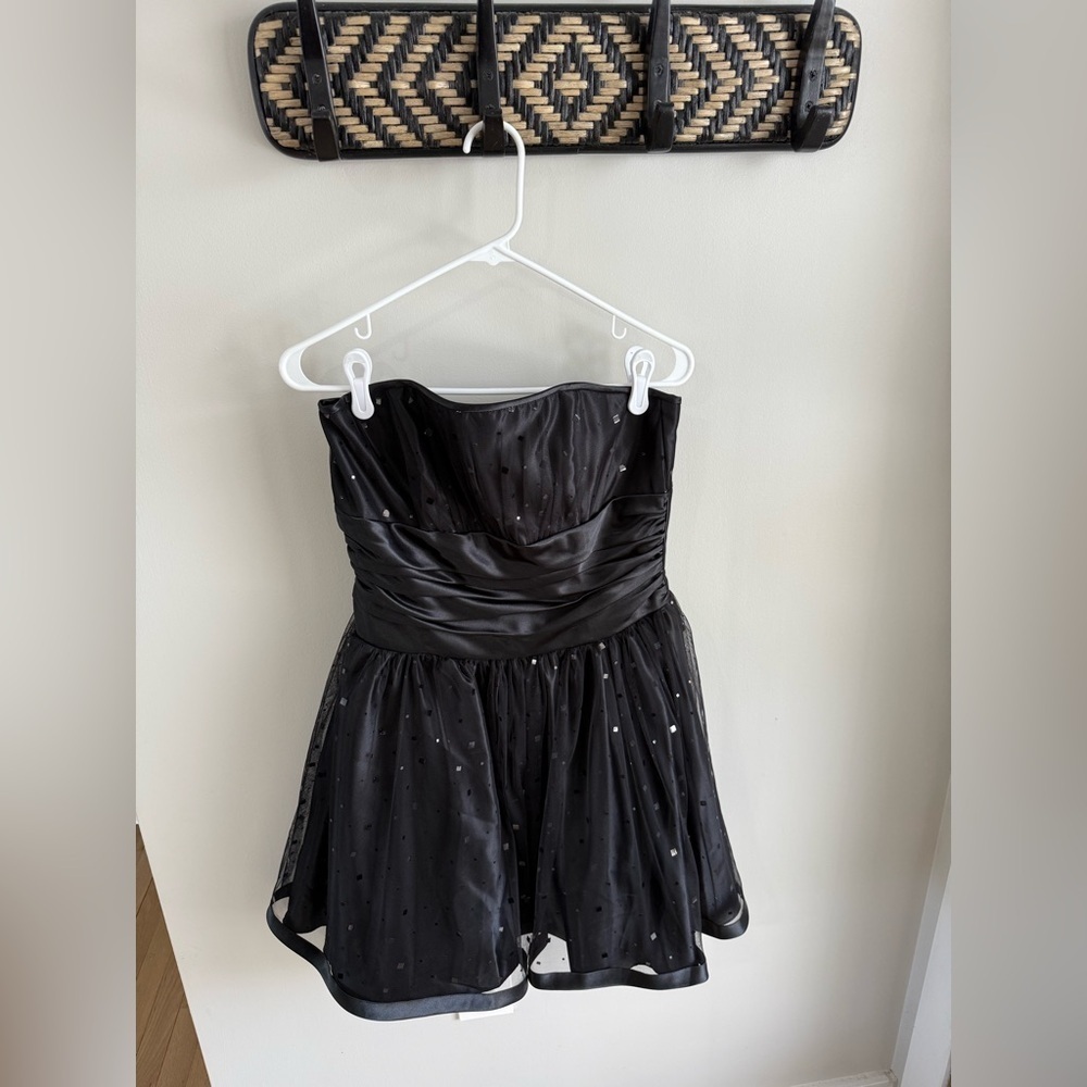 Jessica McClintock for Gunne Sax - Vintage Y2K Black Cocktail Dress - Size 9